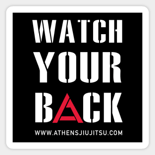 WATCH YOUR BACK JIU JITSU Sticker